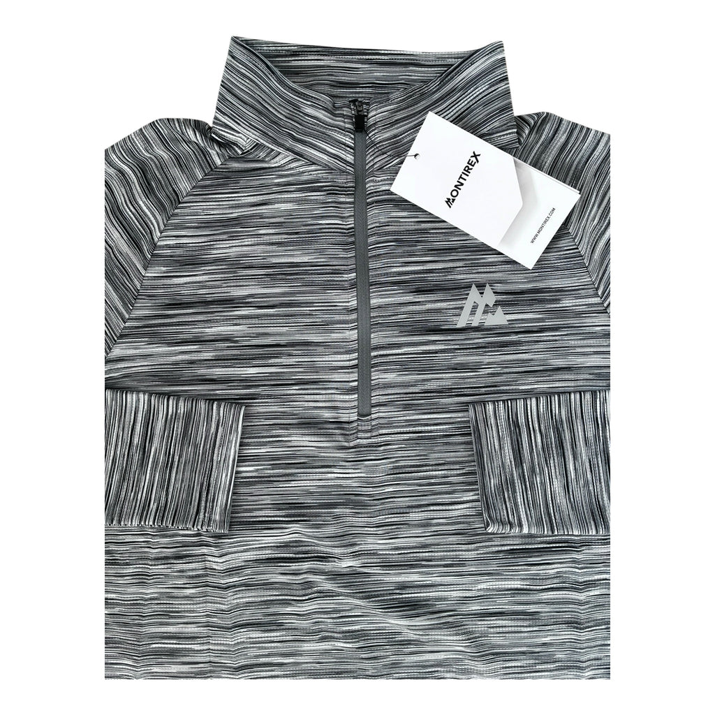 Montirex Trail 2.0 1/4 Zip & Trace Pant Tracksuit Set – Black/White/Cement Grey